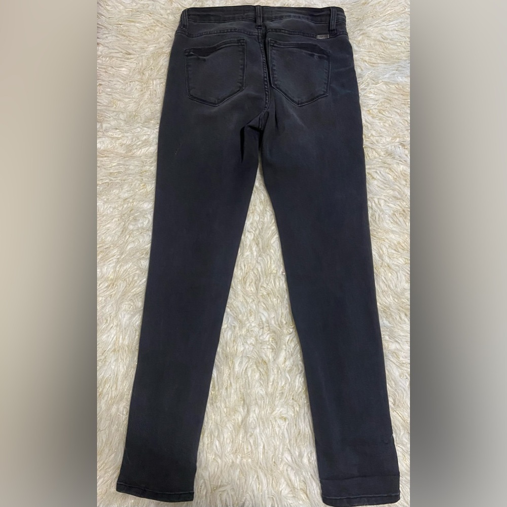Dark grey midrise kancan skinny jeans!